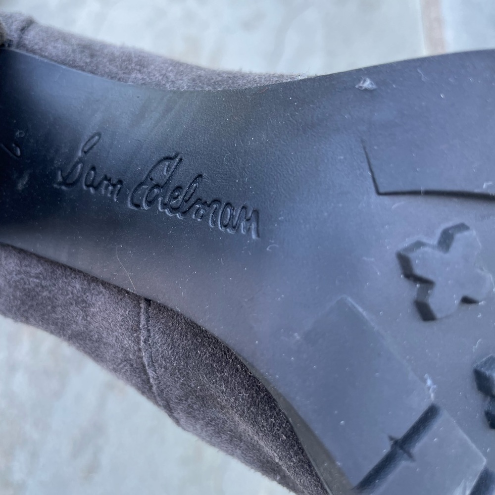 Sam Edelman Carolena Lace-Up Suede Booties - Picture 6 of 11